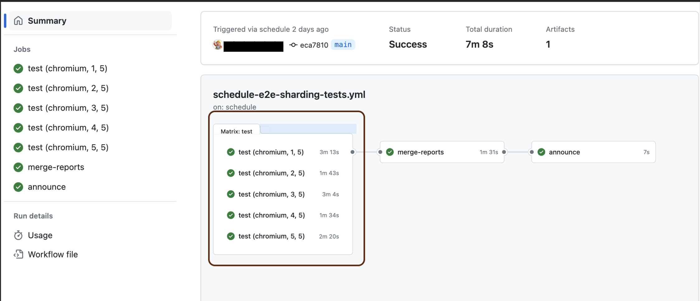 Workflow Job Summary